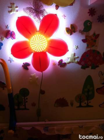 Lampa de veghe noua floare roz