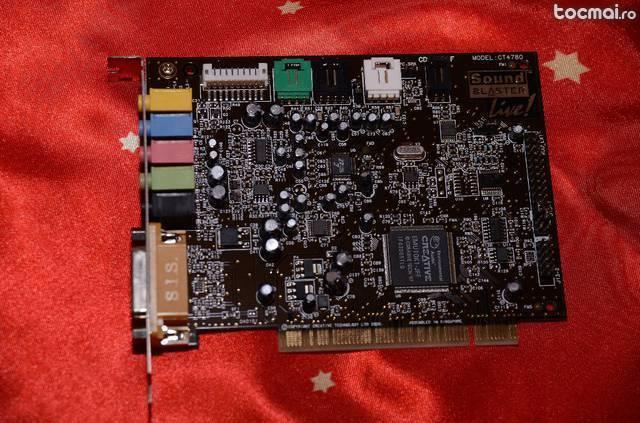 placa audio: sound blaster live. model: ct4780