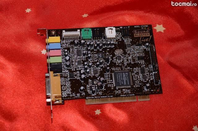 placa audio: sound blaster live. model: ct4780