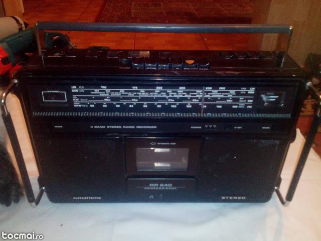Radiocasetofon vintage bombox grundig model rr 640 profesio