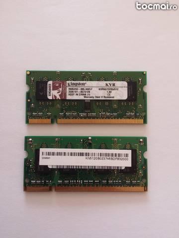 RAM Laptop 2 X 512MB 667MHz DDR2 (dual channel)