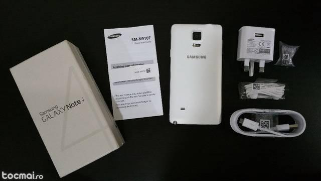 Samsung Note 4 White, 32Gb, 4G LTE, Nou, NeverLocked!!