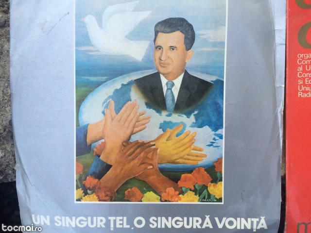 Colectie discuri cu Omagii pentru Ceausescu