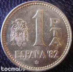 Moneda 1 peseta 1980 spania, comemorativa