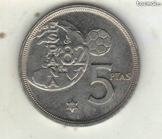 moneda 5 Pesetas 1980 Spania, comemorativa