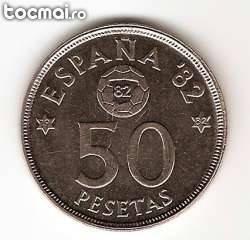 moneda 50 Pesetas 1980 Spania, comemorativa
