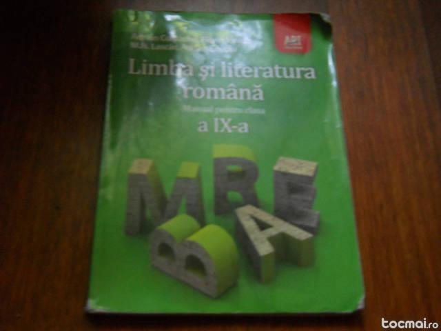 Manual Limba si literatura romana- clasa a IX- a