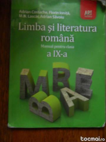 Manual Limba si literatura romana- clasa a IX- a
