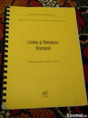 Manual limba si literatura romana, clasa a XI- a