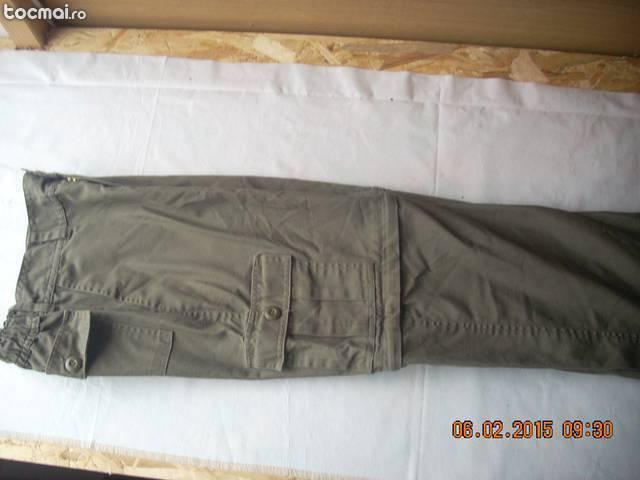 Pantaloni militari, culoare kaki, marime 158/ 164