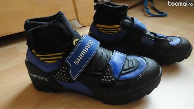 pantofi/ ghete ciclism- Shimano- marime 45/ 46+placute SPD