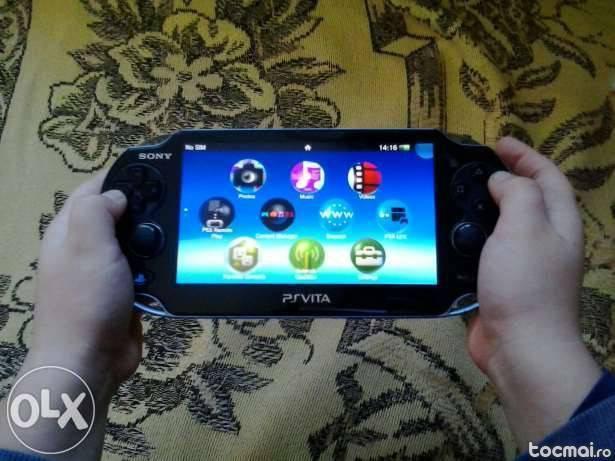 Schimb PS Vita 3G, 3 jocuri, 2 gripuri, 2 carcase, husa