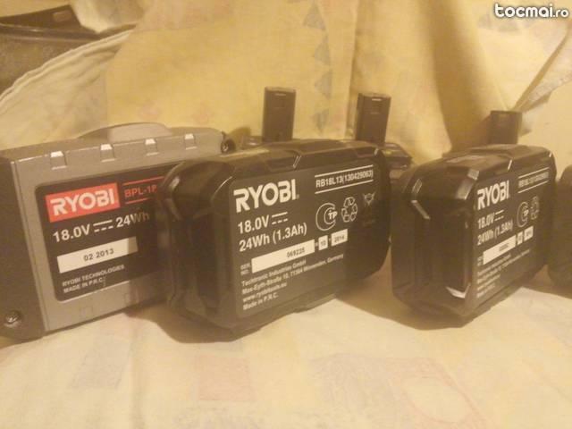 Acumulatori ryobi 18v 1, 3ah si 1, 4ah