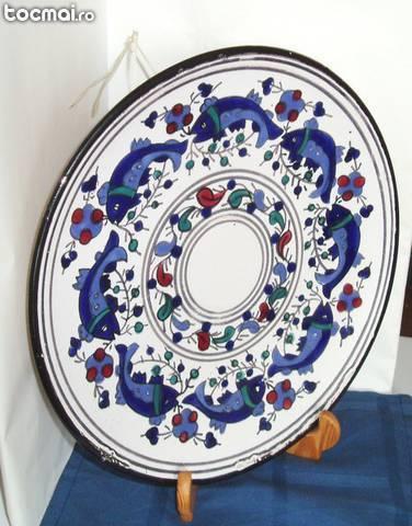 Farfurie aplica ceramica hand made 32 cm - Tunisia