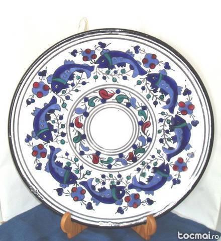 Farfurie aplica ceramica hand made 32 cm - Tunisia