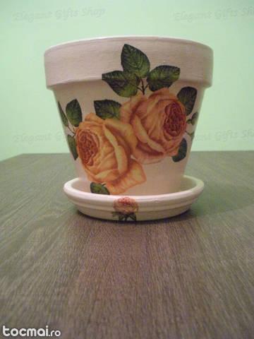 Ghiveci ceramica - Trandafiri