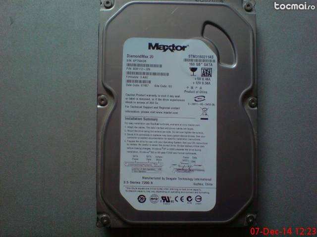 Hdd desktop maxtor 160 gb, sata