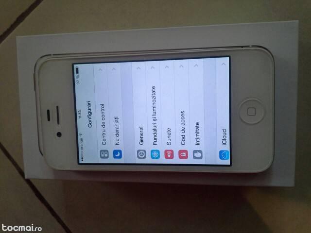Iphone 4 alb impecabil cu dock