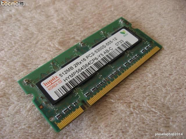 Memorie Laptop 1gb DDR2 2 x 512 Mb