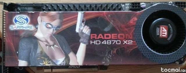 Placa video Sapphire Radeon HD 4870 x2 2GB GDDR5 512 Bit!