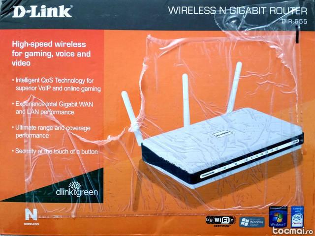 Router gigabit D- LINK Dir- 655, foarte rapid