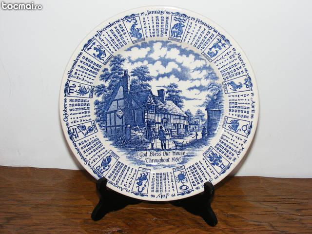 Farfurie decorativa 1986, God bless our house