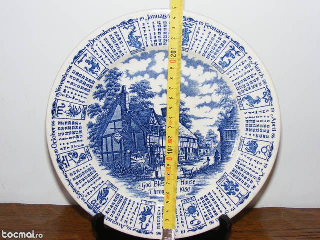 Farfurie decorativa 1986, God bless our house