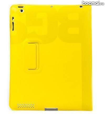 Husa slim pentru iPad marca Golla, culoarea galben