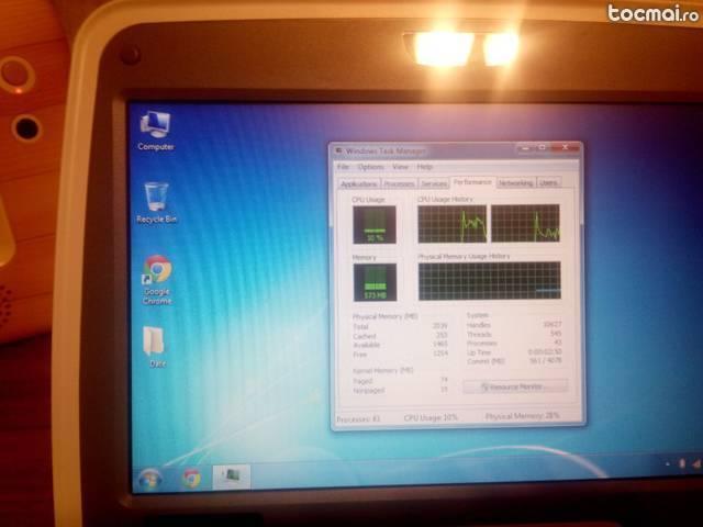 Laptop 9 inch, CPU Intel DualCore, 2Gb DDR, white
