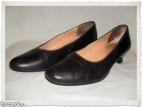 Pantof dama negru din piele masura 38