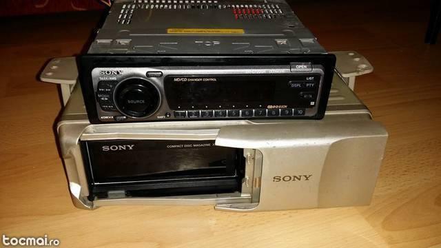 Radiocasetofn Sony + Magazie 10 cd Sony