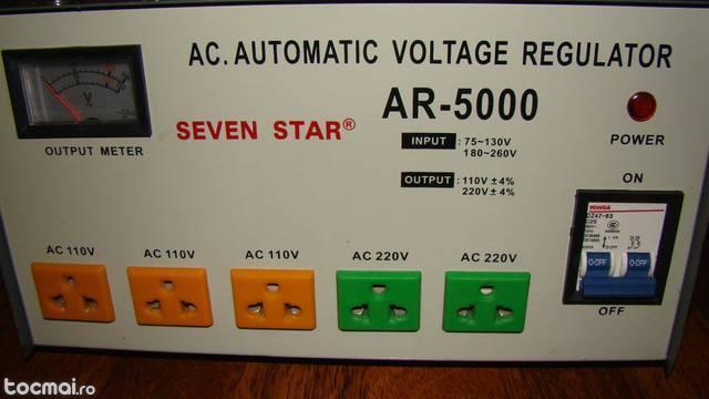Stabilizator/ Regulator automat tensiune AR- 5000 Seven Star