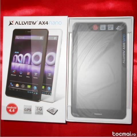 Tableta Allview Ax4 Nano 7 inch Neagra, 3G, Noua, Sigilata
