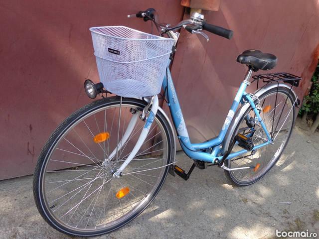 Bicicleta arad dame McKenzie_ city, roti 28, albastru, K Noua!