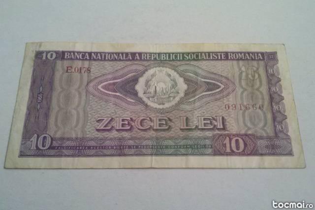 Bancnota 10 (lei) 1966- Romania