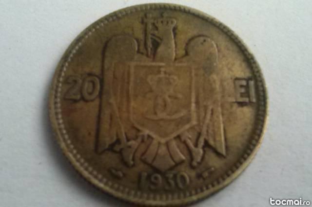 Moneda 20 (lei) 1930 (Paris)- Romania(02)
