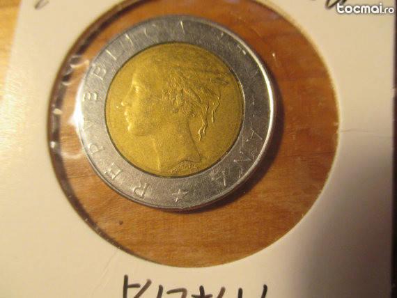 moneda 500 Lire 1985 Republica Italiana