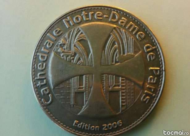 Moneda comemorativa catedrala notre dame - paris