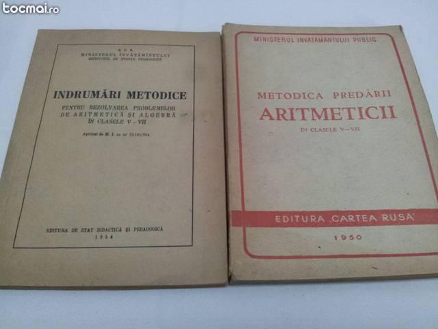 Lot 2 carti aritmetica, 1950, 1954