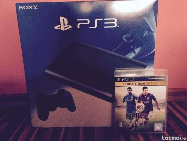 Sony PS3, superslim(ultimul model din serie)500GB+Fifa15 PS3