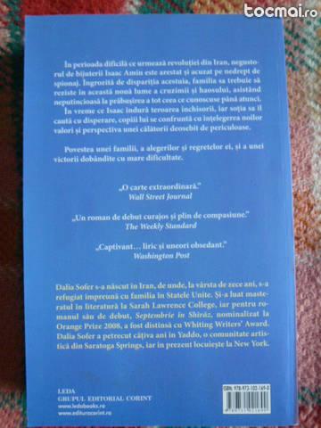 Dalia Sofer - Septembrie in Shiraz - livrare gratuita