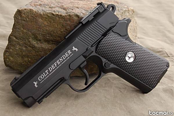 Pistol Colt Defender, metalic, co2=super puternic, pusca+bonus!