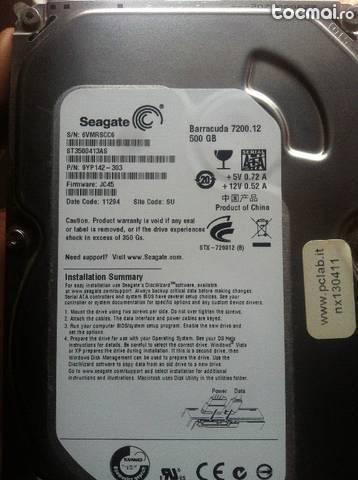 hard disk seagate barracuda 7200. 12 500gb sata 6gb/ s 16mb