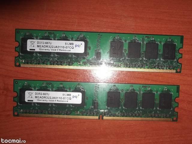 Memorie RAM PQI 512MB DDR2- 667U