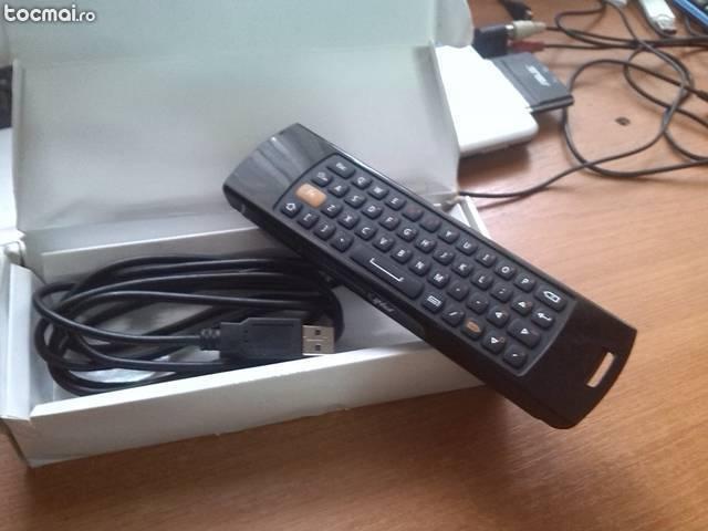 Telecomanda AirFun mouse mini tastatura qwerty giroscopica