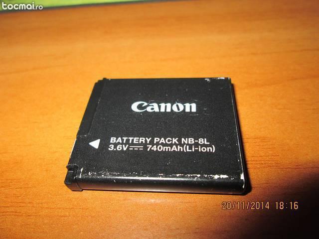 Acumulator pentru camera foto Canon A3200 IS.