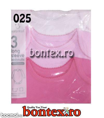 Body maneci lungi bebe 0- 2 ani - B2111