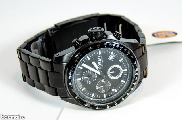 Fossil Decker Black IP Chronograph Watch CH2601- NOU