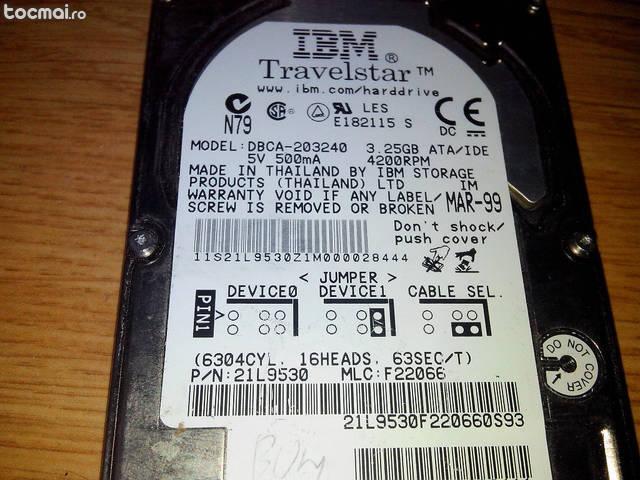 Hard disk laptop IDE capacitate mica