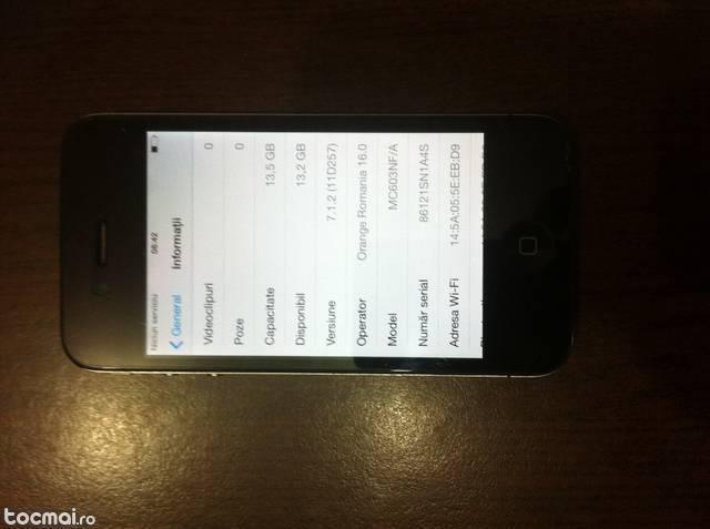 Iphone 4 16gb negru